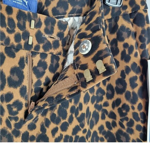 Old Navy Harper mid rise polyester animal print pants size 10R - Picture 6 of 6